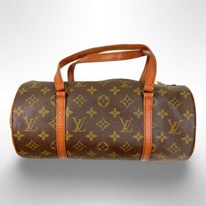 Authentic Louis Vuitton Monogram Papillon 30 Handbag (Zipper requires repair)